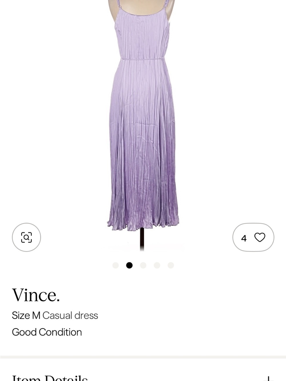 Vince Lavender Pleated Maxi Dress